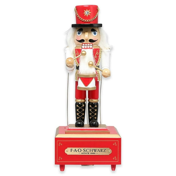 Wind /& Weather Wooden Musical Nutcracker Statue